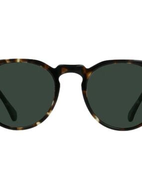 RAEN Remmy Sunglasses in Brindle Tortoise with Green Lenses